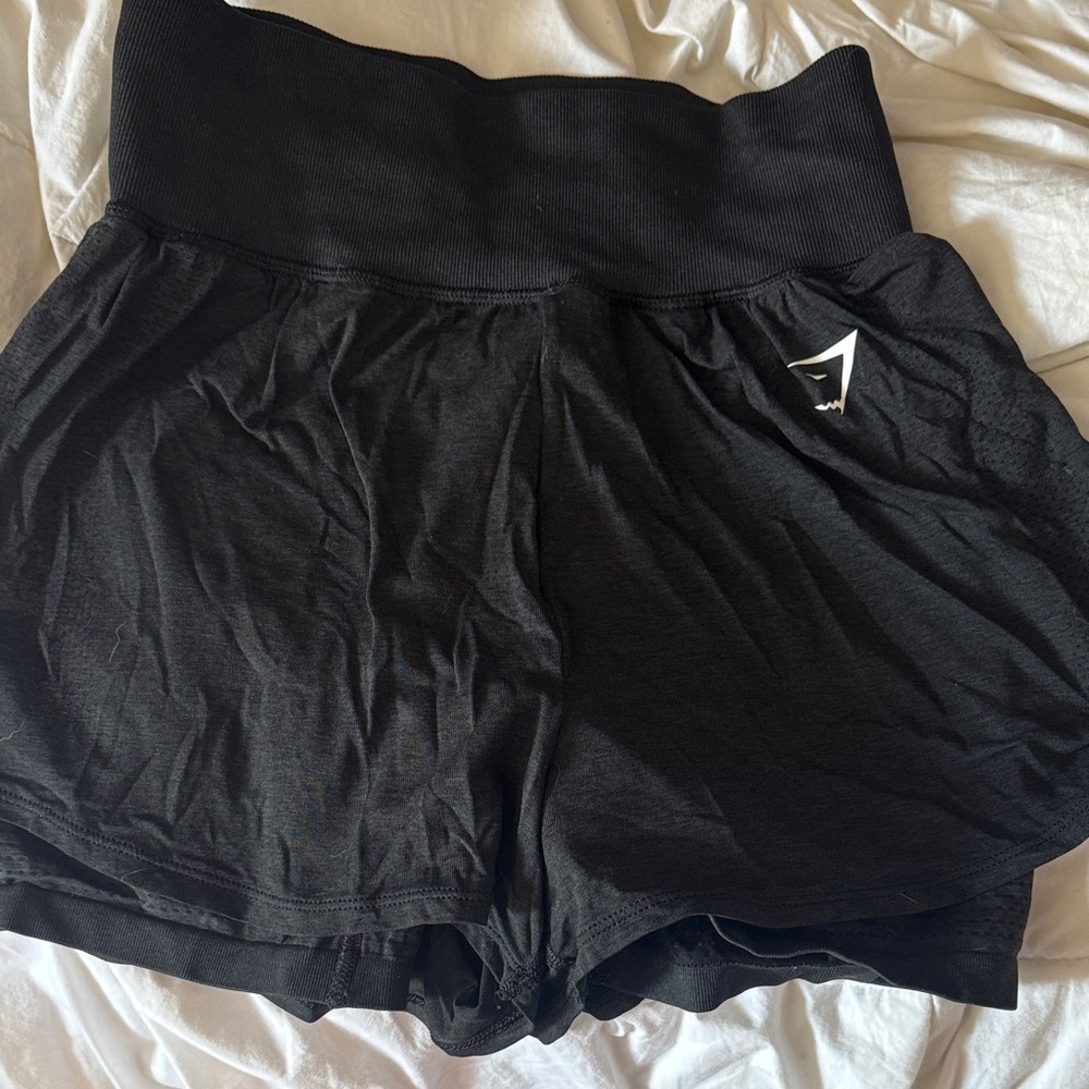 Gym Shark Black Women's Athletic Shorts